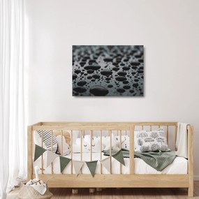 Sklenený obraz kvapiek vody (70x50 cm)