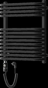 Mexen Apollo, elektrické vykurovacie teleso 660x550 mm+ vykurovacia tyč 600 W, čierna, W117-0660-550-2600-70