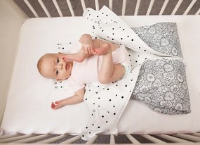 Bavlnený spací vak BOHO, ZELENÝ pre bábätko