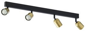 Bodové svietidlo TOP 4xGU10/10W/230V zlatá/čierna