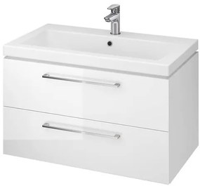 Kúpeľňová skrinka s umývadlom Cersanit LARA 79,4x46x44,7 cm biela lesk S801-149-DSM