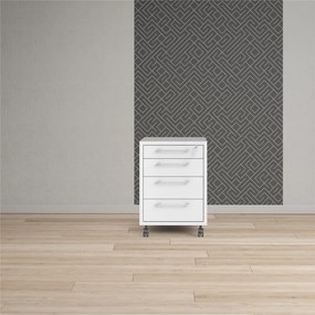 Biela uzamykateľná skrinka 48x68 cm Prima – Tvilum