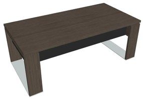 Stôl Verno+ S 200 x 100 cm, dub antracit / čierna