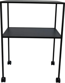 Kovový servírovací stolík na kolieskach 40x60 cm Trolly – Spinder Design