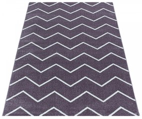 Ayyildiz, Kusový koberec Rio 4602 lila, 80x250, fialová, kancelária