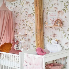 Tapeta stromy raja biela 280x100 cm