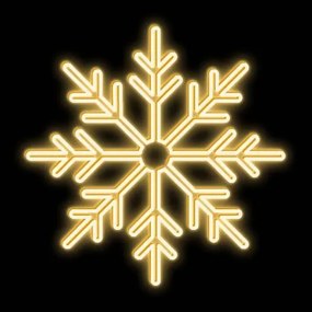 DECOLED LED světelná vločka II, závěsná 3D tisk, pr. 90 cm, teple bílá
