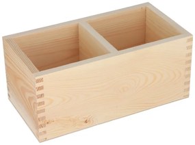 Čisté dřevo Stojan na kancelárske alebo kozmetické potreby, double