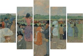 Obraz - Jean-Louis Forain, The Races at Longchamp, reprodukcia (150x105 cm)