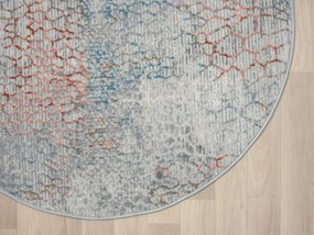 My Flair, Kusový koberec My Roots CA60086 Hellgrau kruh, 120x120 (priemer) kruh, šedá, chodba / predsieň