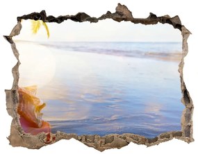 Nálepka fototapeta 3D výhled Mušle na pláži nd-k-83555961