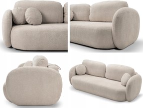 Pohovka Art Deco 3-miestna 238 s rozkladacím úložným priestorom a vankúšom Vero LS05 O-sofa