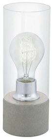 Eglo 94549 - Stolná lampa TORVISCO 1xE27/60W/230V šedá