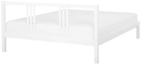Manželská posteľ 140 cm VALLES (s roštom) (biela). Vlastná spoľahlivá doprava až k Vám domov. 1007546