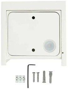 LED Vonkajšie nástenné svietidlo LED/11W/230V 4000K IP65 biela