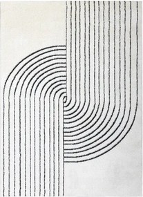 Dywany Łuszczów, AKCIA: 120x170 cm Kusový koberec Mode 8587 geometric cream/black, béžová, chodba / predsieň