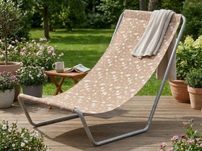 Skladacie plážové ležadlo SAND FLOWERS, červené