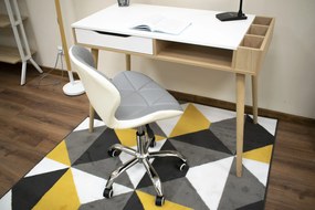 AKCIA Sivobiele kancelárske kreslo AVOLA z eko kože II. akosť