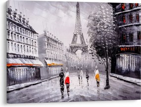 Obraz - Olejomaľba, Paríž (70x50 cm)