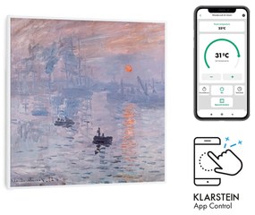 Klarstein Wonderwall Air Art Smart, infračervený ohrievač, 60 x 60 cm, 350 W, aplikácia, východ slnka