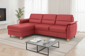 XXXLutz ROHOVÁ SEDAČKA, koža, červená Sit & More - Sedačky - 00014403327K