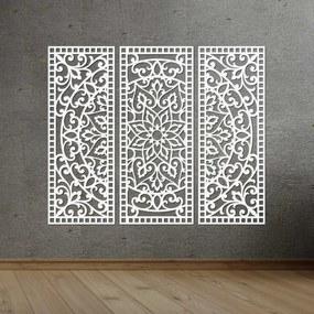 Nástenná dekorácia trojdielny panel mandala  | SENTOP PR0514-A