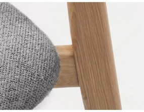 Svetlosivá/v prírodnej farbe jedálenská stolička Elim – Unique Furniture