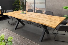 Rozkladací jedálenský stôl Aspen z MDF dubový vzhľad 180-220cm