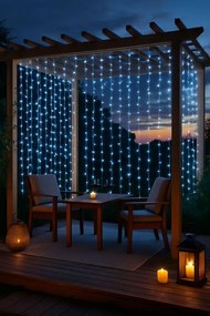 VOLTRONIC® 59571 Vianočné osvetlenie - svetelný záves - 3x3 m studená biela 300 LED