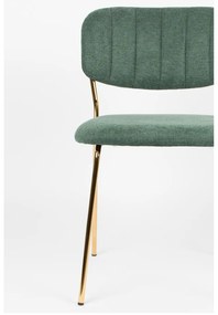 Tmavozelené jedálenské stoličky v súprave 2 ks Jolien - White Label