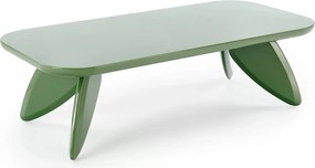 Zelený obdĺžnikový konferenčný stolík Lumis 120 cm