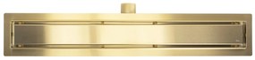 Rea Neox, nerezový odtokový žľab 60 cm, zlatá matná, REA-G4892