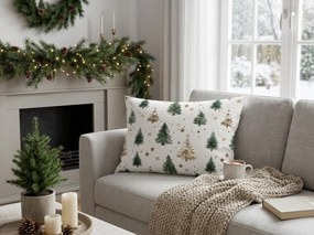 Bavlnená obliečka na vankúš CHRISTMAS FOREST 50x70 cm, farebná