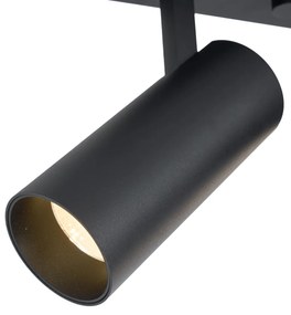 Moderné stropné svietidlo čierne vrátane LED stmievateľné 4-svetlá - Tate