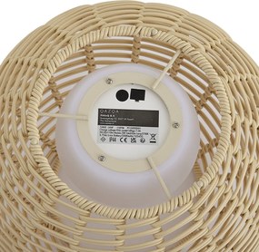Vonkajšia stolná lampa béžová 30cm vrátane LED nabíjateľná s USB-C IP44 - Oli