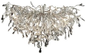 Krištáľový prisadený luster 12xG9/40W/230V chróm