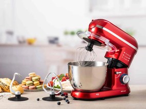 Kuchynský robot s kovovými prevodmi Delimano PRO SM-1519BM červený