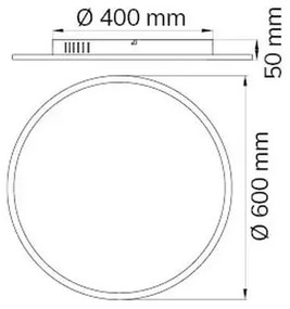 Wofi 9457.01.70.9600 - LED Stmievateľné stropné svietidlo LINOX LED/34W/230V + DO