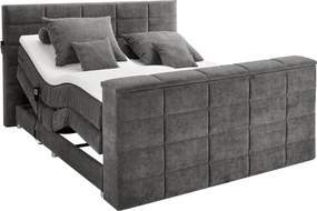 XXXLutz BOXSPRINGOVÁ POSTEĽ, 180/200 cm, tmavosivá Carryhome - Online Only spálne - 002220044907