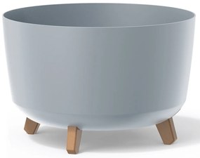 Plastový kvetináč na nožičkách DGRL400 39 cm - svetlosivá