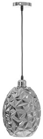 Toolight - Chrómovaná sklenená závesná lampa 1xE27 60W APP564-1CP, chrómová, OSW-09670
