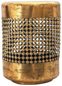 Kovová lampáš so zlatou patinou Aubree - Ø 29*38 cm