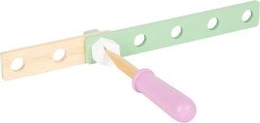 Stavebnica Nordic 67 dielov – prírodná drevená stavebnica v pastelových farbách