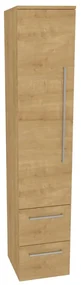 Mereo, Mereo Bino, kúpeľňová skrinka vysoká 163 cm, ľavá, Multidecor, Dub Arlington, MER-CN697DARL