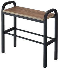 Kovový stojan na topánky v čierno-prírodnej farbe Tower – YAMAZAKI