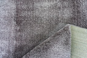 Koberec Microsofty 8301 Dark Lila – béžovo-hnedý shaggy obdĺžnik Rozmer: 80x150 cm