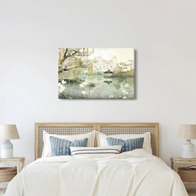 Obraz - Čínske jazero (90x60 cm)