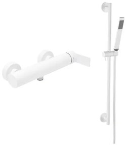 Sprchová batéria SAT B-Way so sprchovacím setom 150 mm Biela matná SATBSBW268BSET1, 1 ks