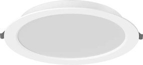 Mexen LDRR, LED stropné svietidlo na zapustenie, priemer 12 cm 22 cm, 18W, studená - 6500K, 1980 lm, biela - L210-022-1865-20