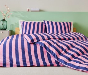 Posteľná bielizeň z perkálu, modrá, štandardná veľkosť